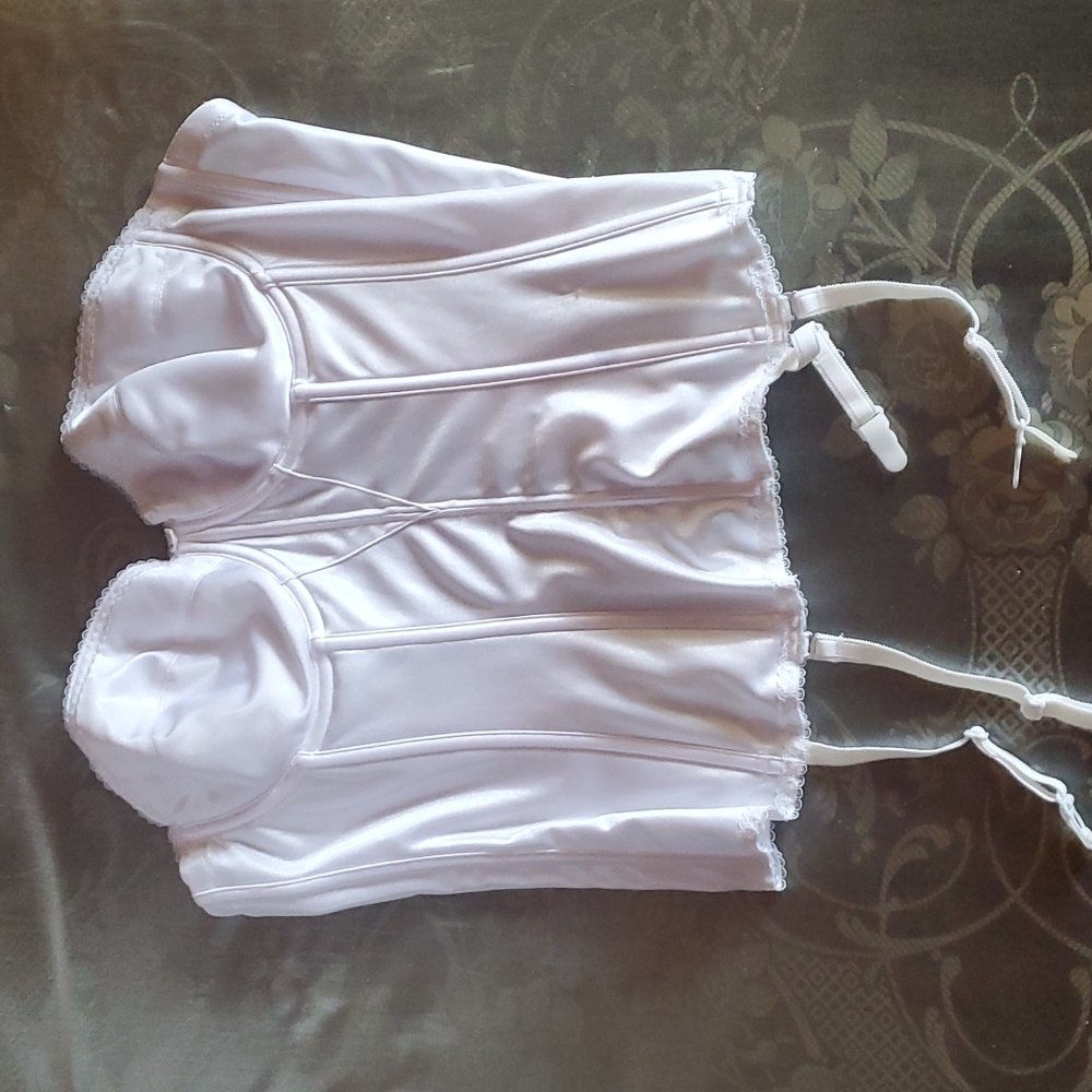 White bustier corset 38C